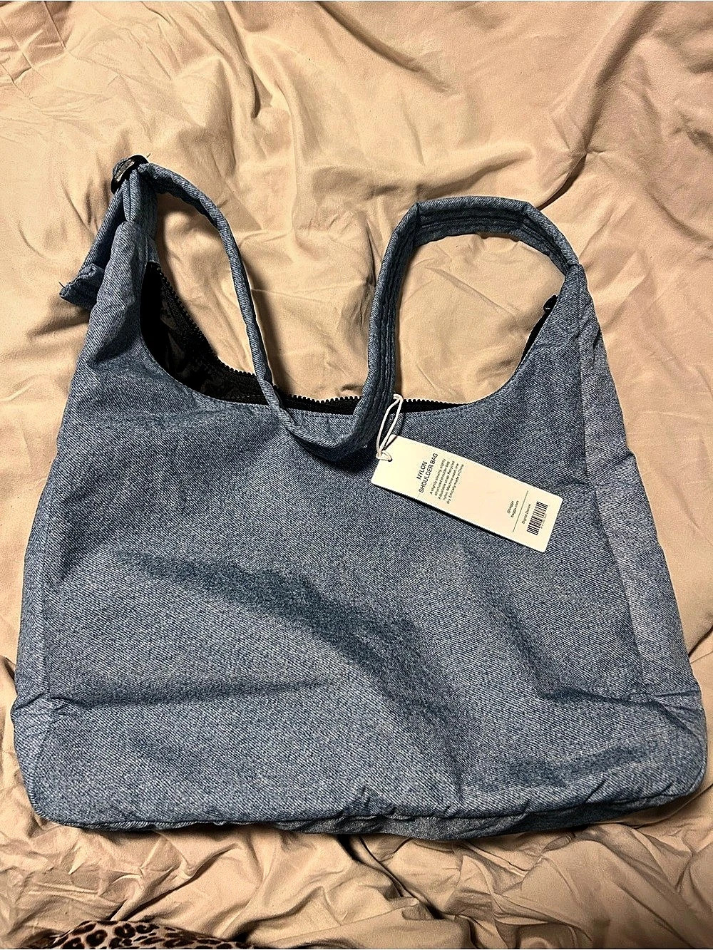 Baggu Digital Denim Shoulder Bag